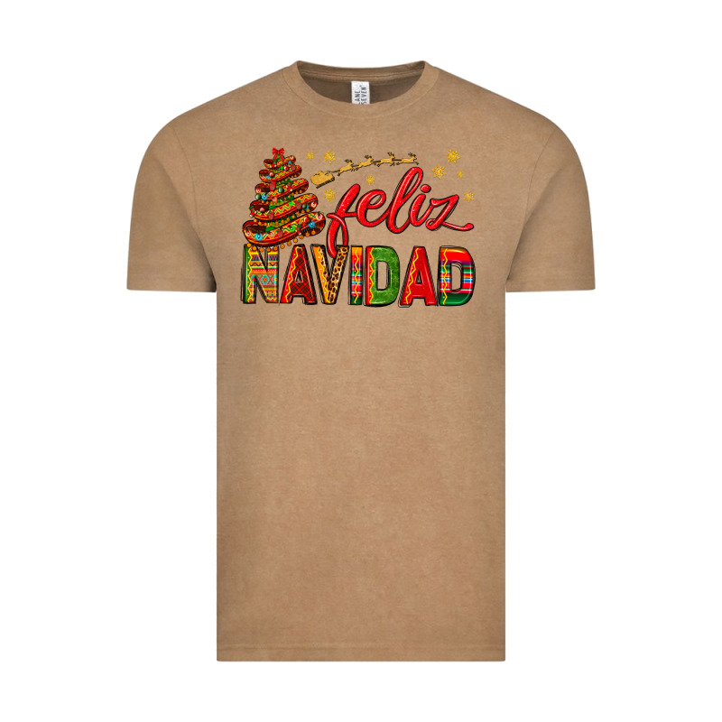 Feliz Navidad With Sombrero Tree Vintage Tee by BundleAndBundleShop | Teevron