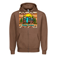 Chestnut happy camper Zipper Hoodie - JahusDesignShop