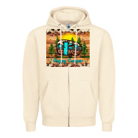 Sandshell happy camper Zipper Hoodie - JahusDesignShop