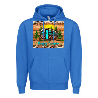 True Royal happy camper Zipper Hoodie - JahusDesignShop