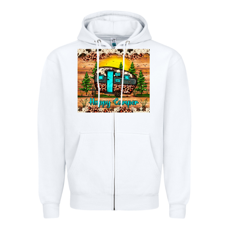Happy Camper Zipper Hoodie by JahusDesignShop | Teevron