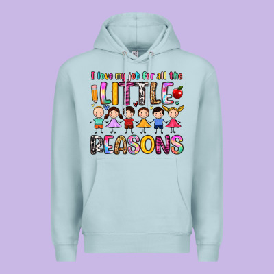 I Love My Job For All The Little Reasons Premium Hoodie Designed By Artiststas