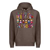 Coffee i love my job for all the little reasons Premium Hoodie - Artiststas