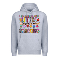 Heather Grey i love my job for all the little reasons Premium Hoodie - Artiststas