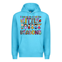 Ocean Blue i love my job for all the little reasons Premium Hoodie - Artiststas