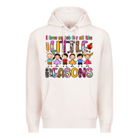 Pale Pink i love my job for all the little reasons Premium Hoodie - Artiststas