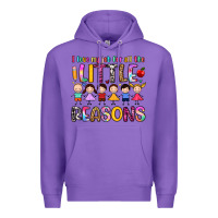 Purple i love my job for all the little reasons Premium Hoodie - Artiststas