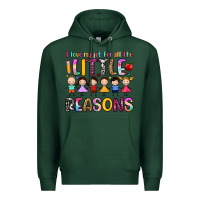 Sports Green i love my job for all the little reasons Premium Hoodie - Artiststas