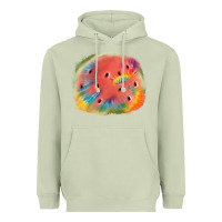 Matcha tie die watermelon Heavyweight Hoodie - JahusDesignShop
