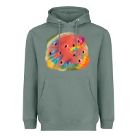 Sage tie die watermelon Heavyweight Hoodie - JahusDesignShop