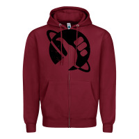 Burgundy hitchhike Zipper Hoodie - baoMotion