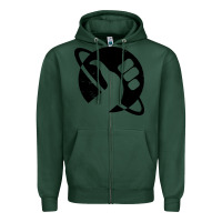 Sports Green hitchhike Zipper Hoodie - baoMotion