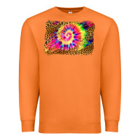 Carrot leopard, tie die backgraund Premium Sweatshirt - JahusDesignShop