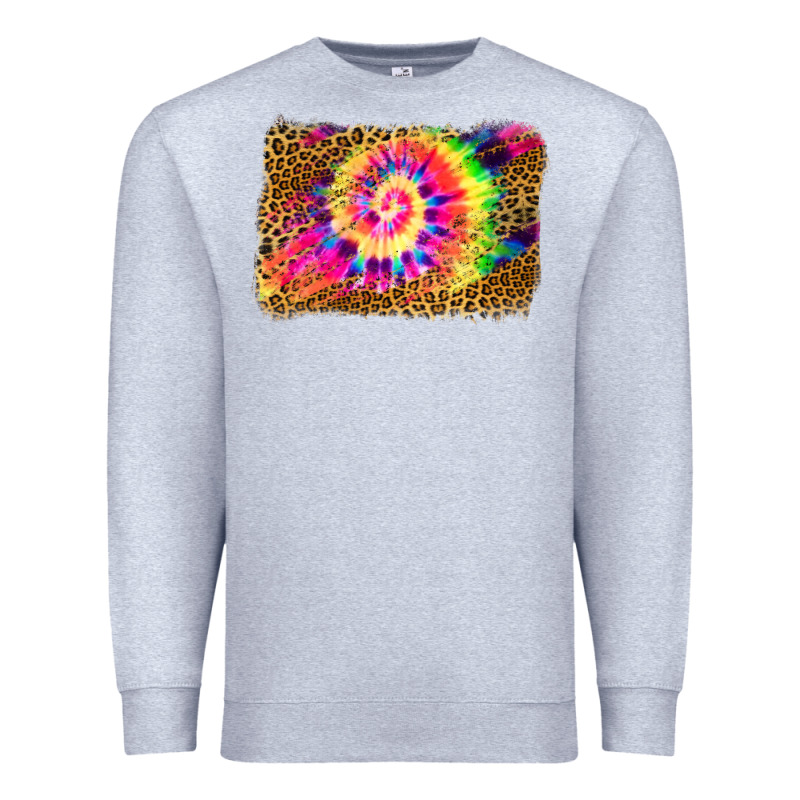 Leopard, Tie Die Backgraund Premium Sweatshirt by JahusDesignShop | Teevron