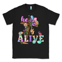 Black He is alive Easter Day Classic Tee - CowGirlArtShop