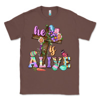 Chestnut He is alive Easter Day Classic Tee - CowGirlArtShop