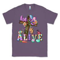 Lavender He is alive Easter Day Classic Tee - CowGirlArtShop