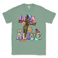 Sage He is alive Easter Day Classic Tee - CowGirlArtShop