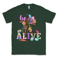 Sports Green He is alive Easter Day Classic Tee - CowGirlArtShop