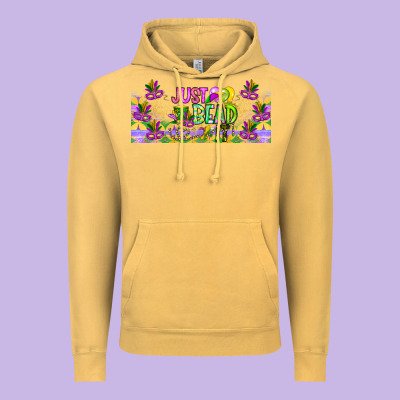 Just Bead Vintage Hoodie Designed By Cowhidedigitalart
