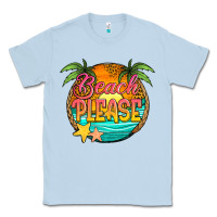 Dusty Blue beach please Classic Tee - Jasminsmagicworld