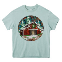 Arona Barn Christmas Heavy Core Tee - RanaPortraitStore