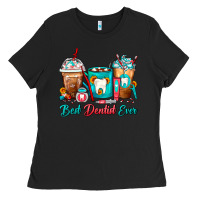 Black Best Dentist Ever Dentist Coffee Cups Ladies Tee - FaDigitalArtStudio