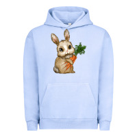 Pigment Grape Ice Happy Easter With Bunny And Carrot Urban Hoodie - RanaPortraitStore