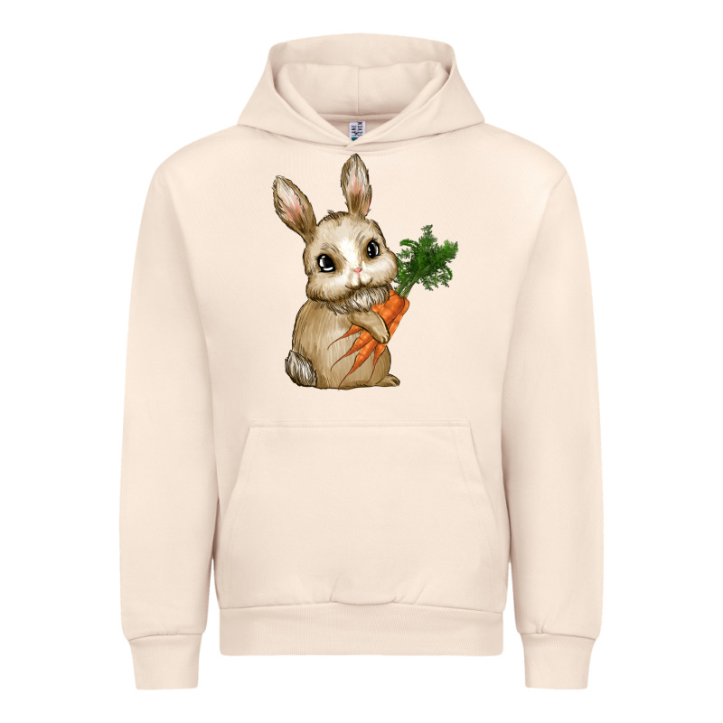 Happy Easter With Bunny And Carrot Urban Hoodie by RanaPortraitStore | Teevron