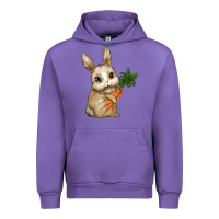 Tulip Happy Easter With Bunny And Carrot Urban Hoodie - RanaPortraitStore