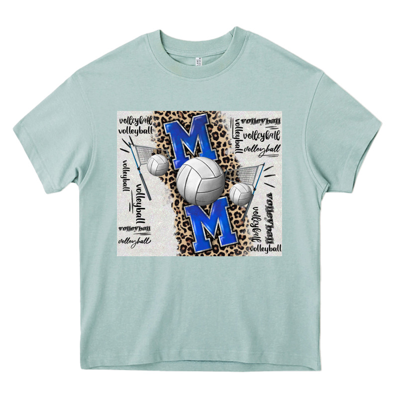 Volleyball Mom Blue Mother's Day Heavy Core Tee by CowGirlArtShop | Teevron