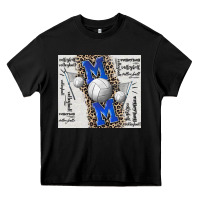 Black volleyball mom blue mother's day Heavy Core Tee - CowGirlArtShop