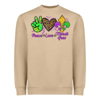 Mushroom peace love mardi gras Heavyweight Sweatshirt - JahusDesignShop