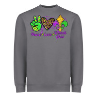 Storm peace love mardi gras Heavyweight Sweatshirt - JahusDesignShop