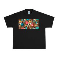 Black american  football with turquoise license plate Urban Heavy Tee - BundleAndBundleShop
