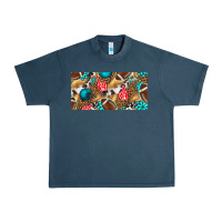 Midnight Navy american  football with turquoise license plate Urban Heavy Tee - BundleAndBundleShop
