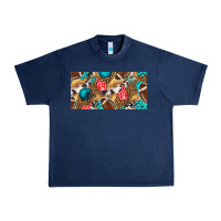 Navy american  football with turquoise license plate Urban Heavy Tee - BundleAndBundleShop