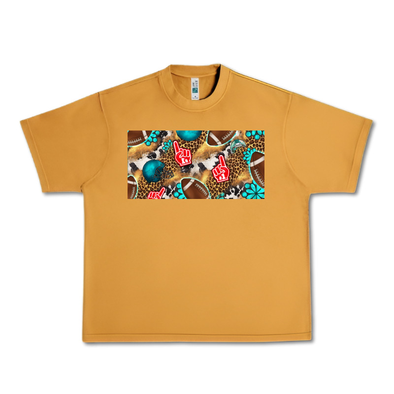 American  Football With Turquoise License Plate Urban Heavy Tee by BundleAndBundleShop | Teevron