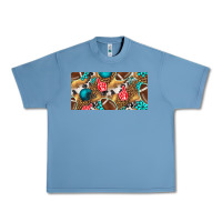 Pebble Blue american  football with turquoise license plate Urban Heavy Tee - BundleAndBundleShop