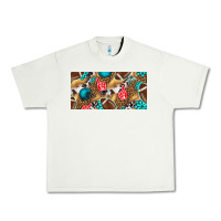 Pistachio american  football with turquoise license plate Urban Heavy Tee - BundleAndBundleShop