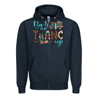 Navy back that thang up Zipper Hoodie - JahusDesignShop