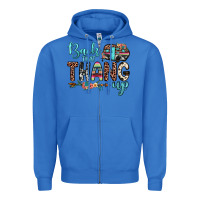 True Royal back that thang up Zipper Hoodie - JahusDesignShop