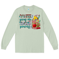 Matcha Coffee Gives Me Teacher Powers Long Sleeve Tee - CowhideDigitalArt