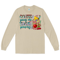 Mushroom Coffee Gives Me Teacher Powers Long Sleeve Tee - CowhideDigitalArt
