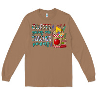 Toasted Coconut Coffee Gives Me Teacher Powers Long Sleeve Tee - CowhideDigitalArt