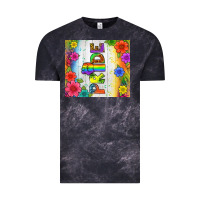 Cloud Black LGBTQ+ Pride With Flower Tumbler Vintage Tee - BundleAndBundleShop
