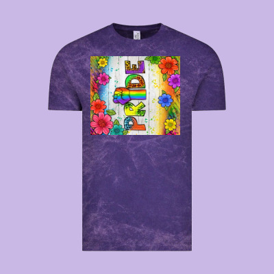 Lgbtq+ Pride With Flower Tumbler Vintage Tee Designed By Bundleandbundleshop