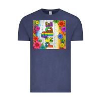 Vintage Denim LGBTQ+ Pride With Flower Tumbler Vintage Tee - BundleAndBundleShop