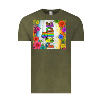 Vintage Olive LGBTQ+ Pride With Flower Tumbler Vintage Tee - BundleAndBundleShop