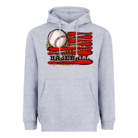 Heather Grey leopard baseball flag Heavyweight Hoodie - JahusDesignShop